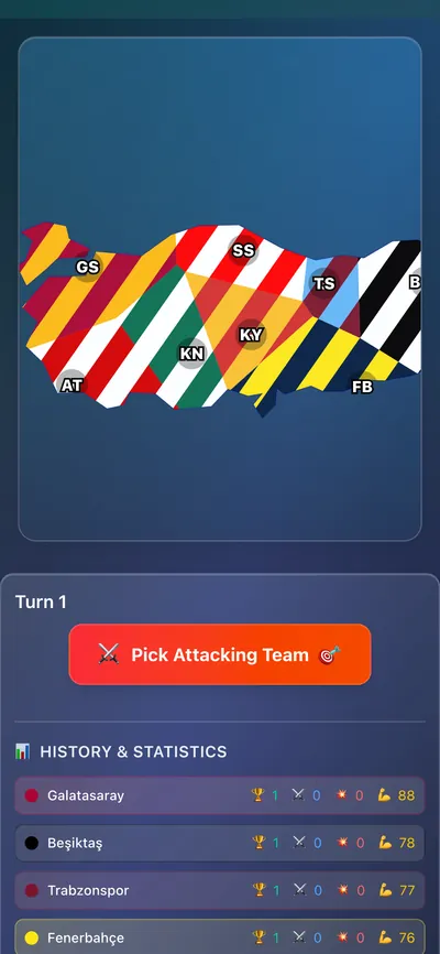 The map on a phone