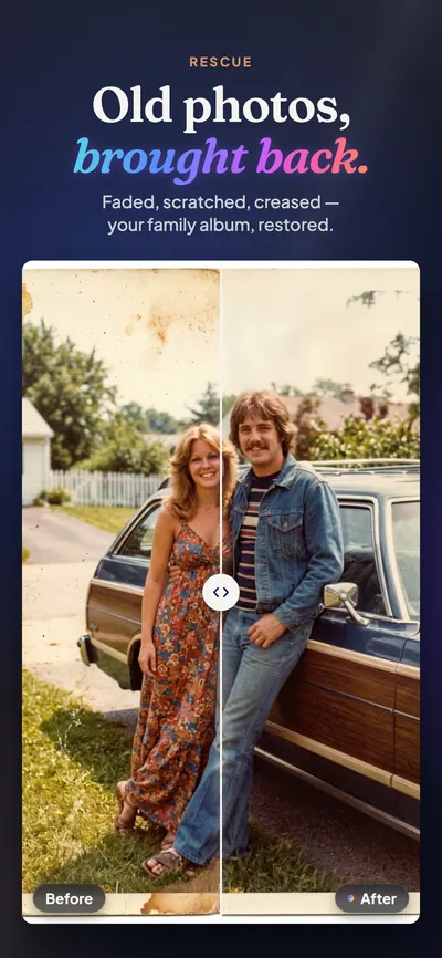 An old photo, restored